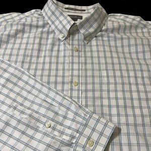 Eddie Bauer Wrinkle Free Relaxed Fit long Sleeve cotton summer shirt 3XL 3X
